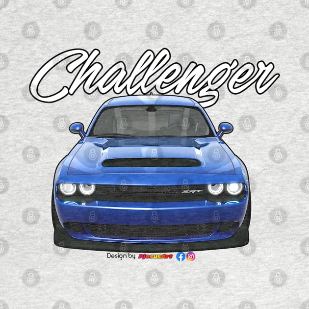 Challenger SRT Blue by pjesusart by PjesusArt